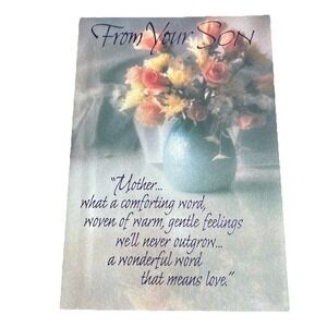 Mothers Day Card From Son Hallmark I'm Lucky‎ To Be Your Son Thank You
